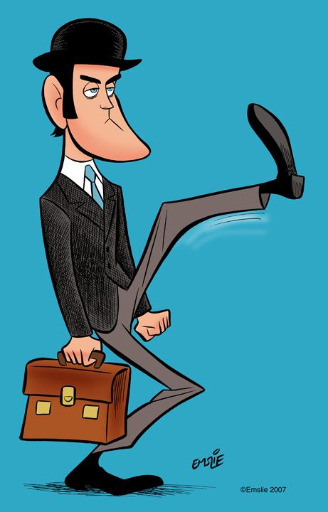 Businessman Kick