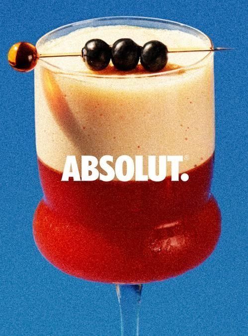 Absolut Vodka Layered Drink