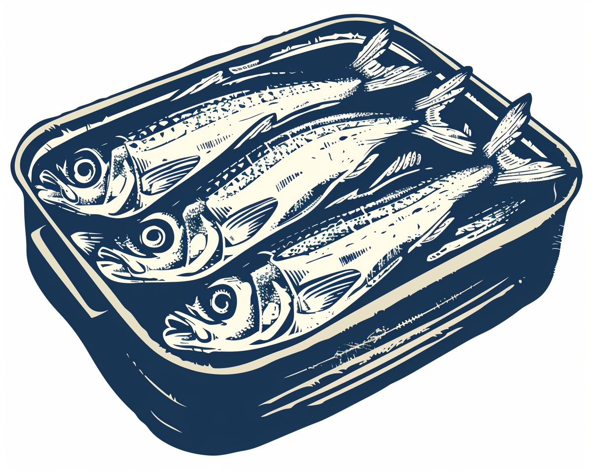 Canned Fish Illustration
