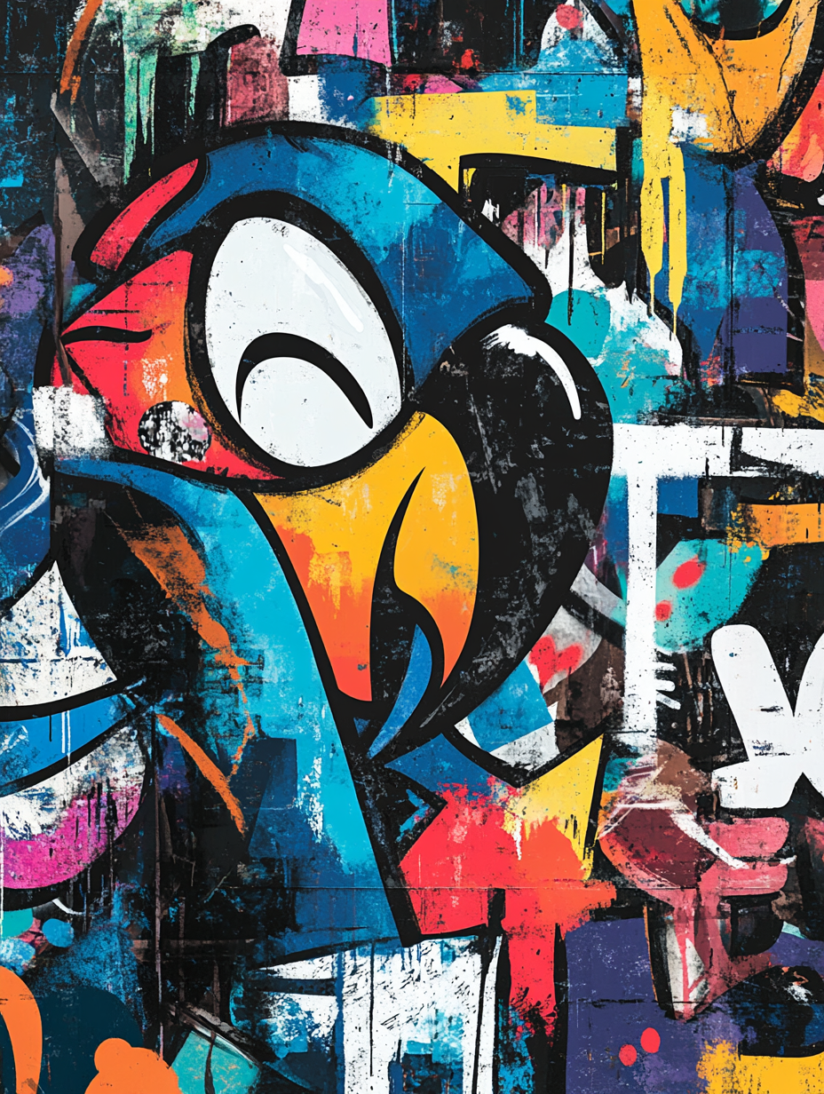 Graffiti Parrot