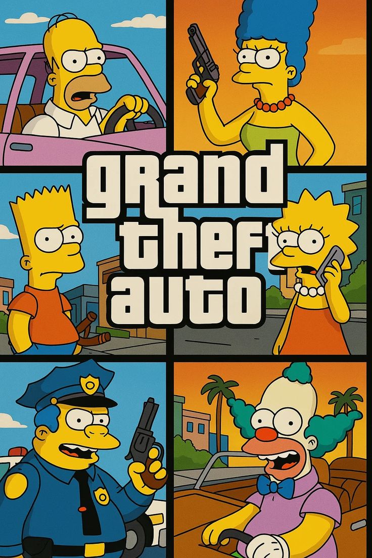Grand Theft Auto Simpsons Mashup