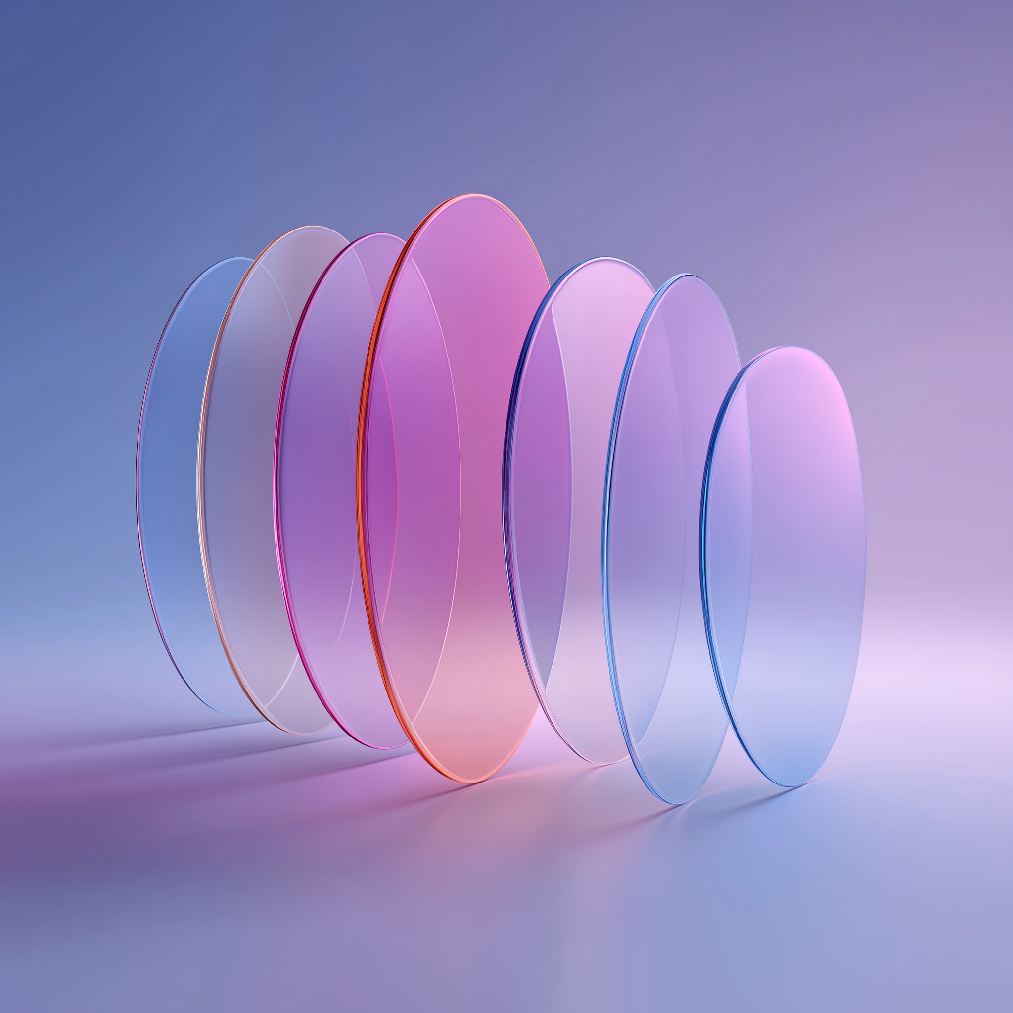 Stacked Glass Discs