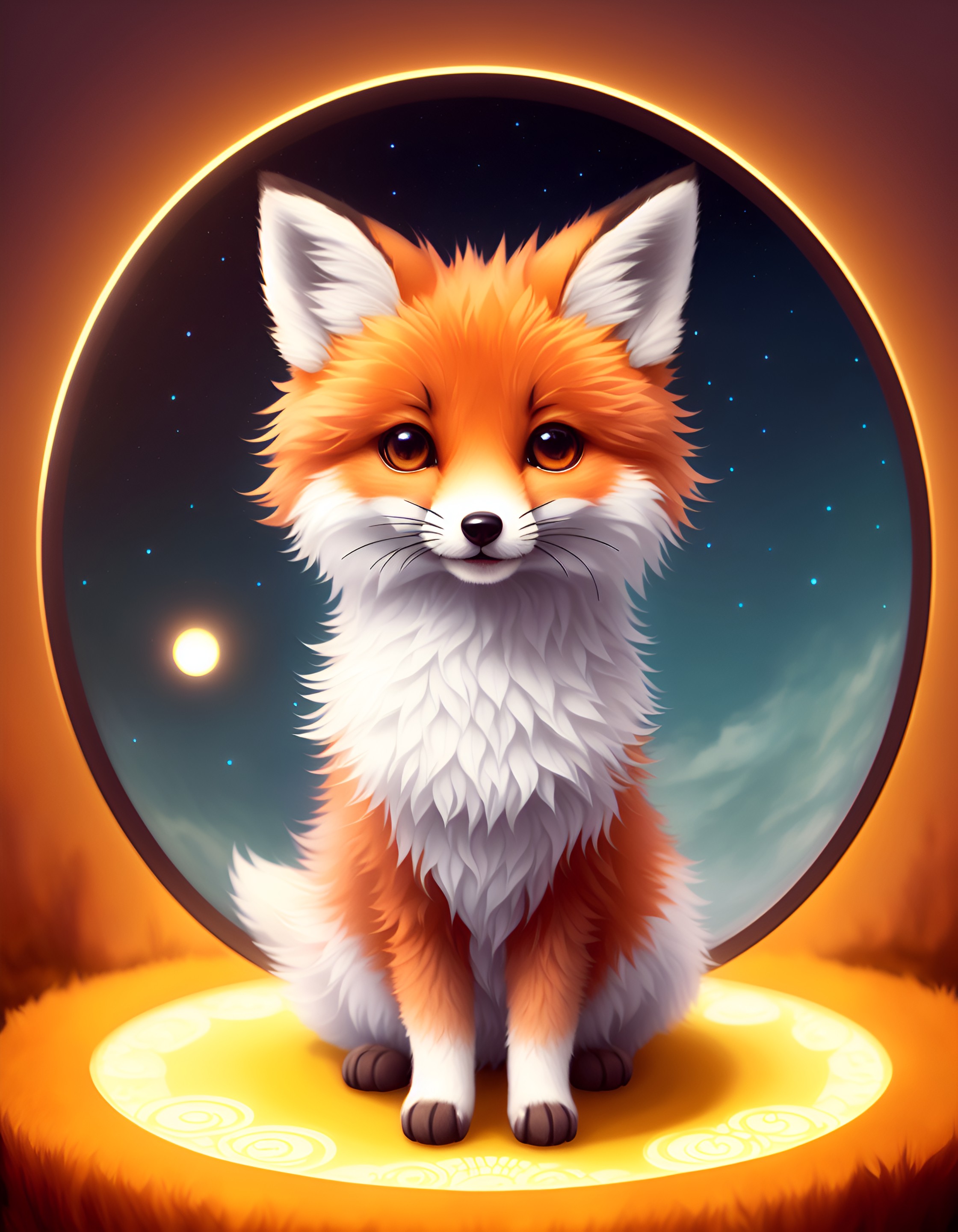 Cute Fox in Space