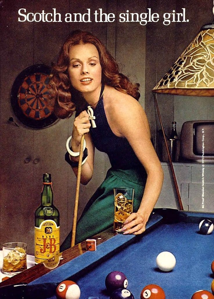 Vintage Pool Bar Scene