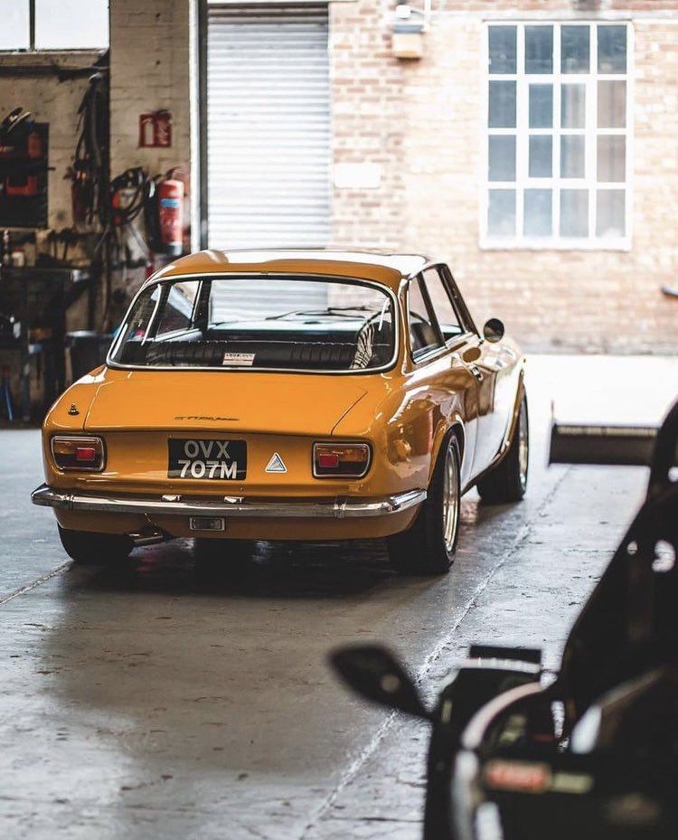 Vintage Alfa Romeo in Garage