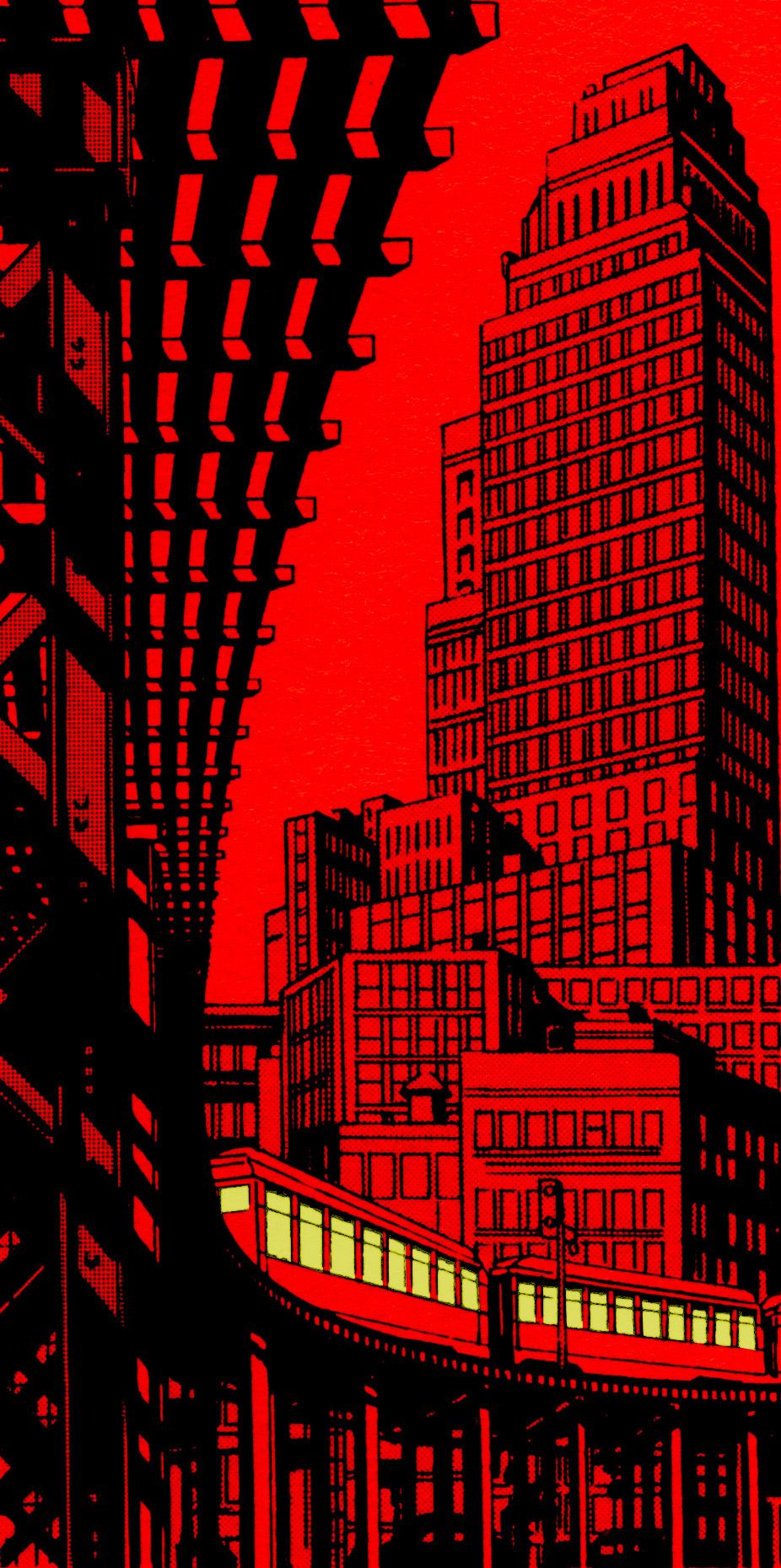 Red Cityscape