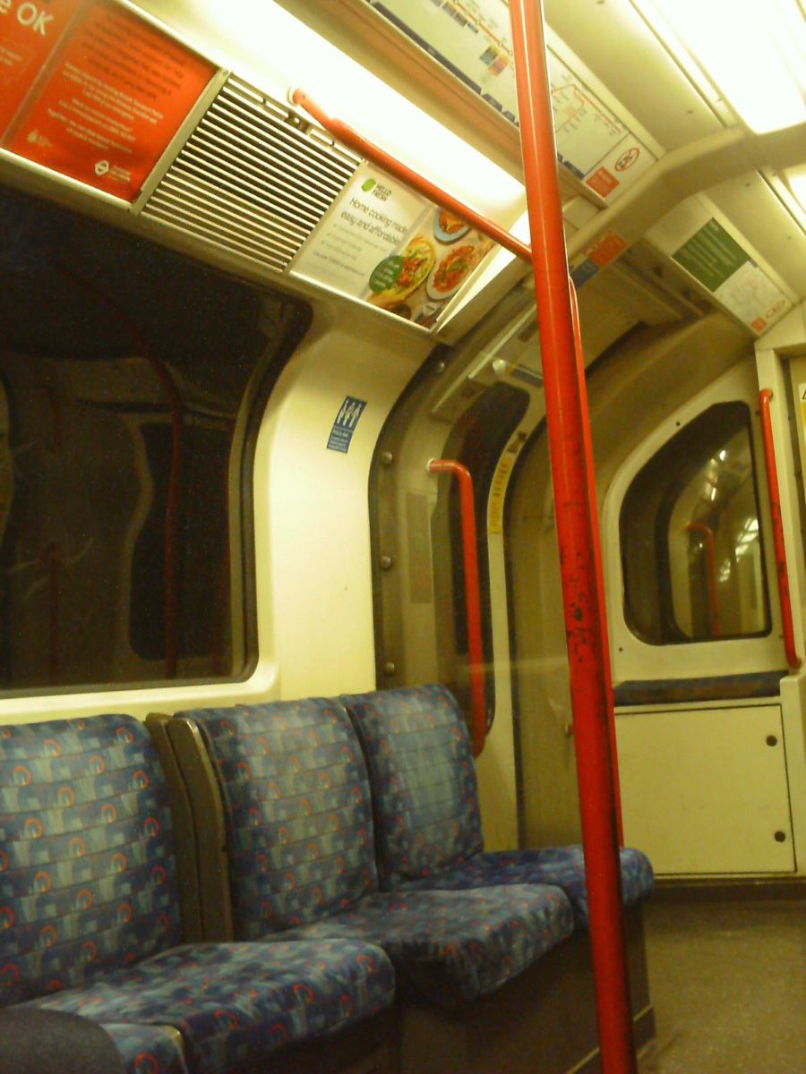 Inside a London Underground Train