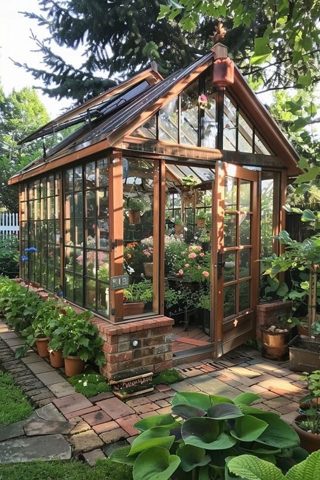 Cozy Greenhouse Garden Retreat