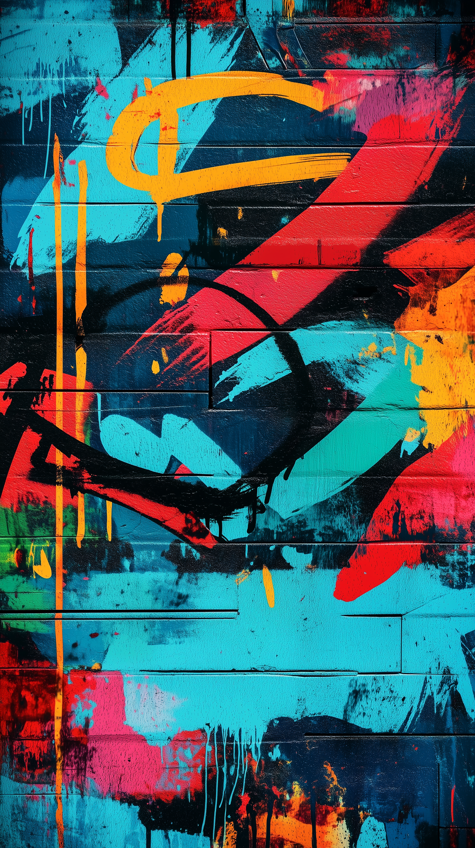 Vibrant Graffiti Abstract
