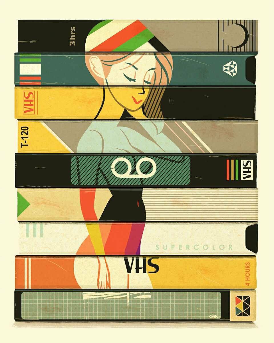 Stacked VHS Art