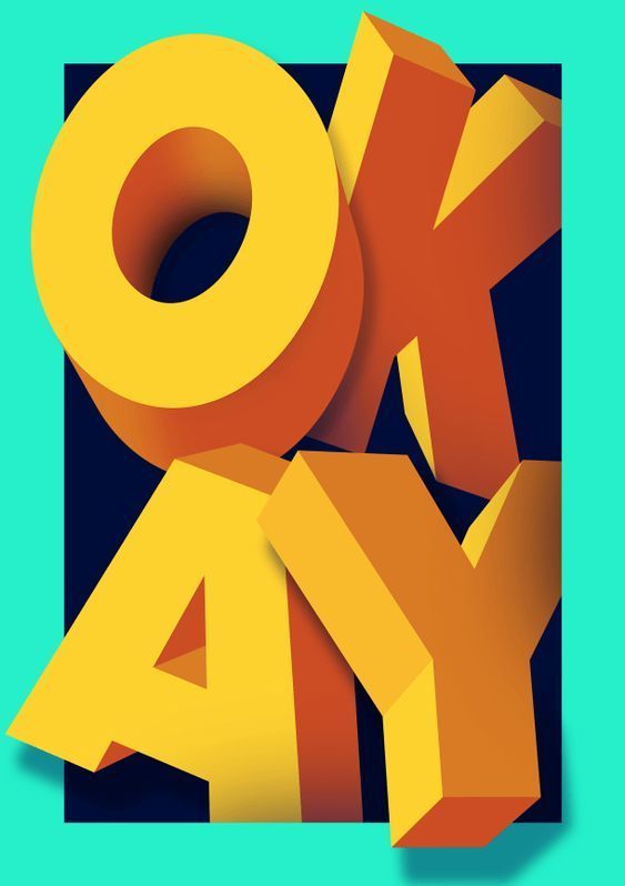 Bold 'OKAY' Typography