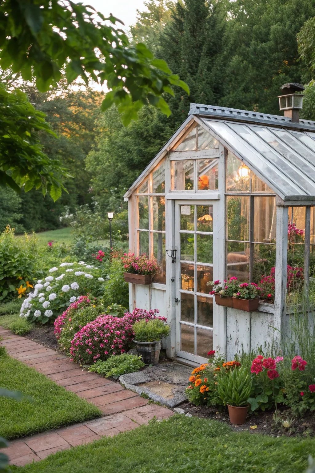 Cozy Greenhouse Garden Retreat
