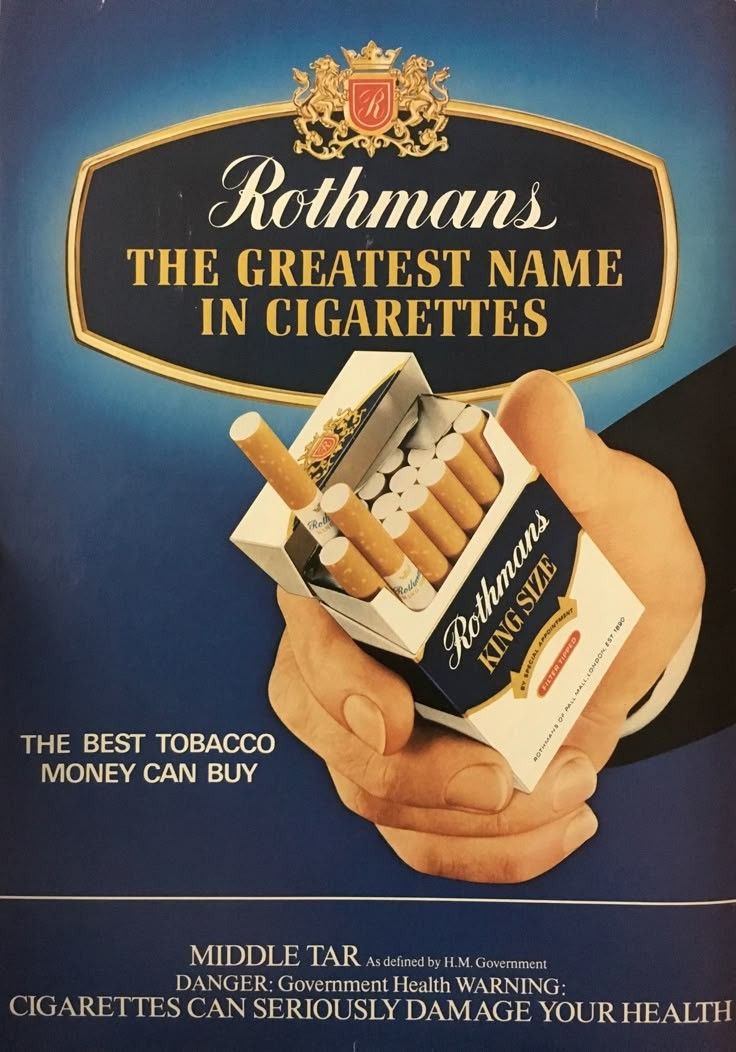 Rothmans Cigarettes Ad