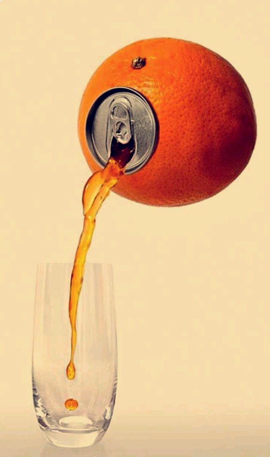 Pouring Orange Soda