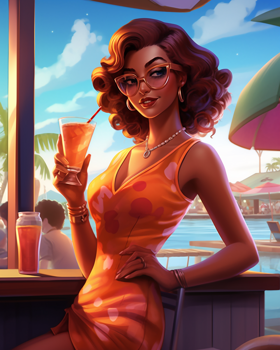 Vintage Beach Babe