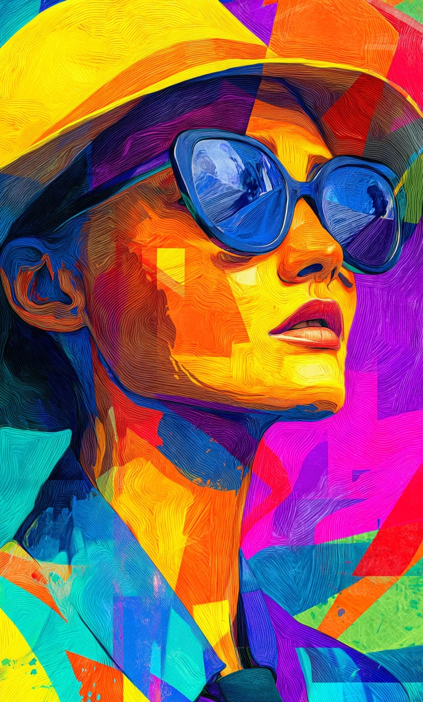 Colorful Abstract Portrait
