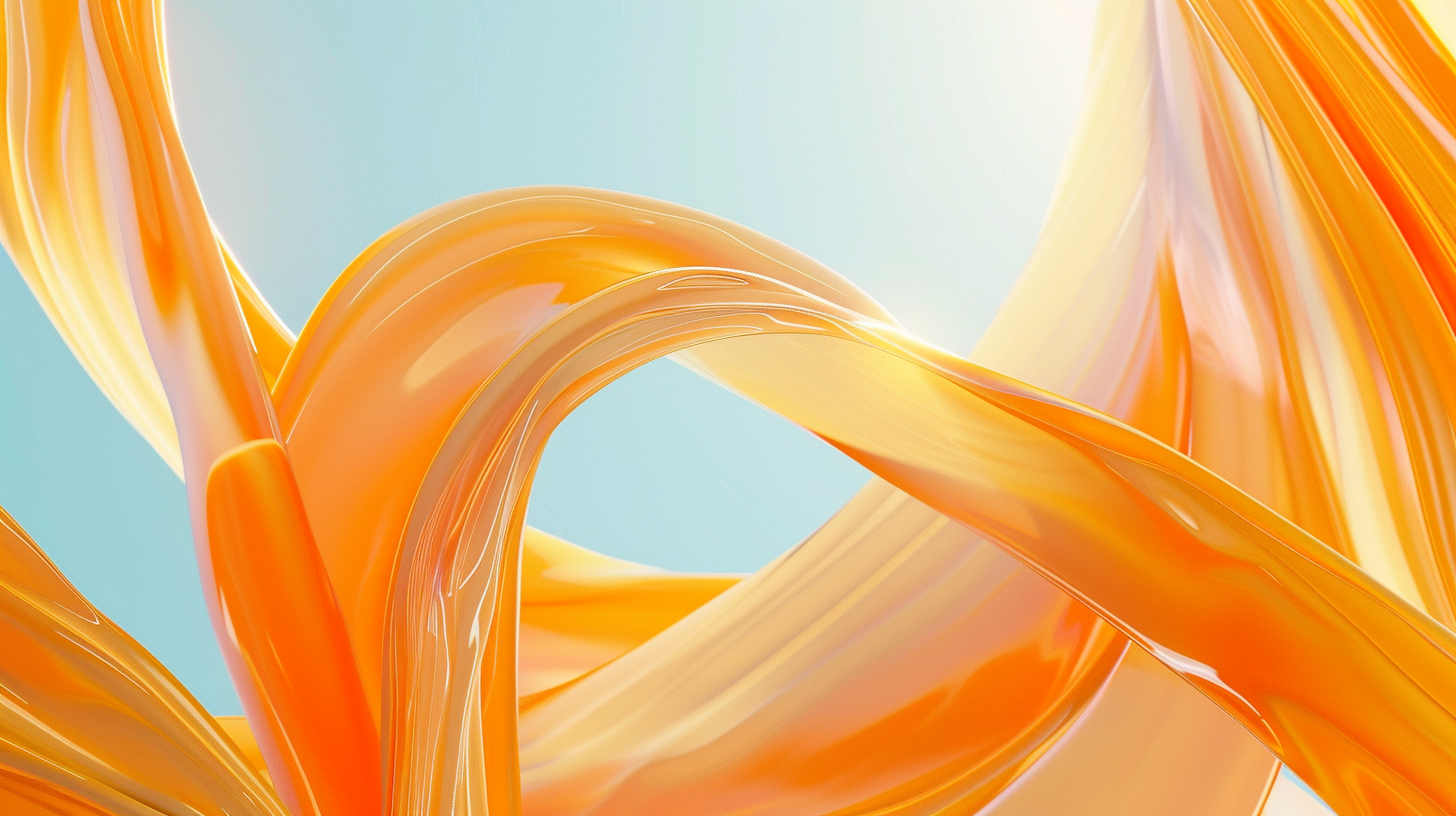 Abstract Orange Swirls