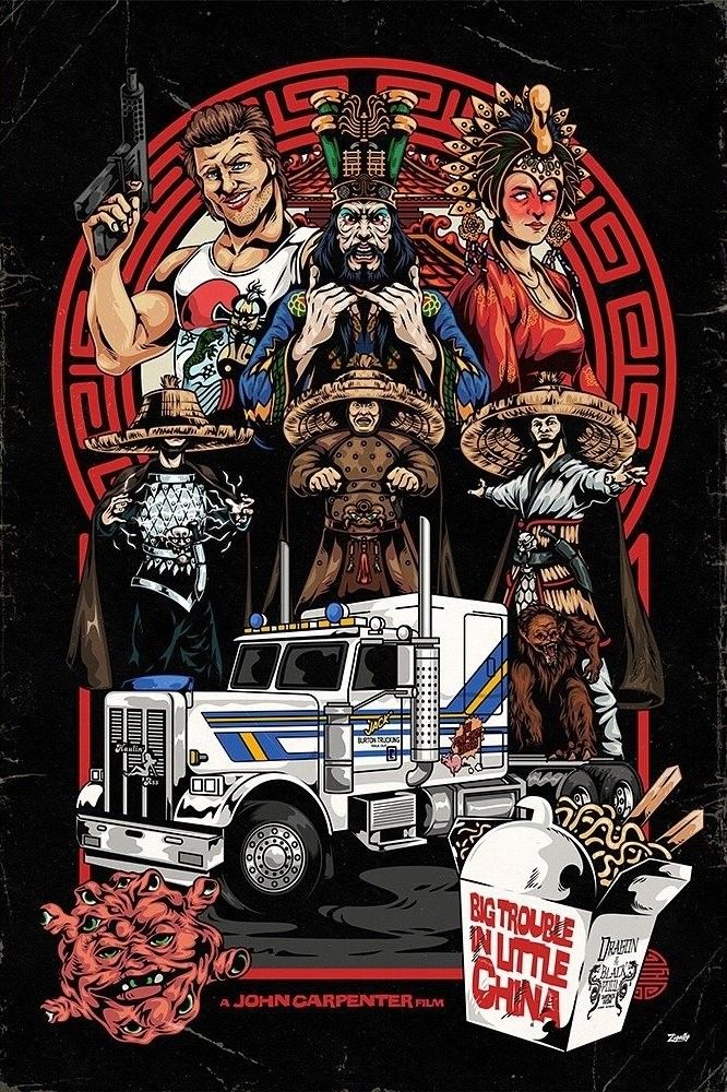 Mexican-themed truck with characters