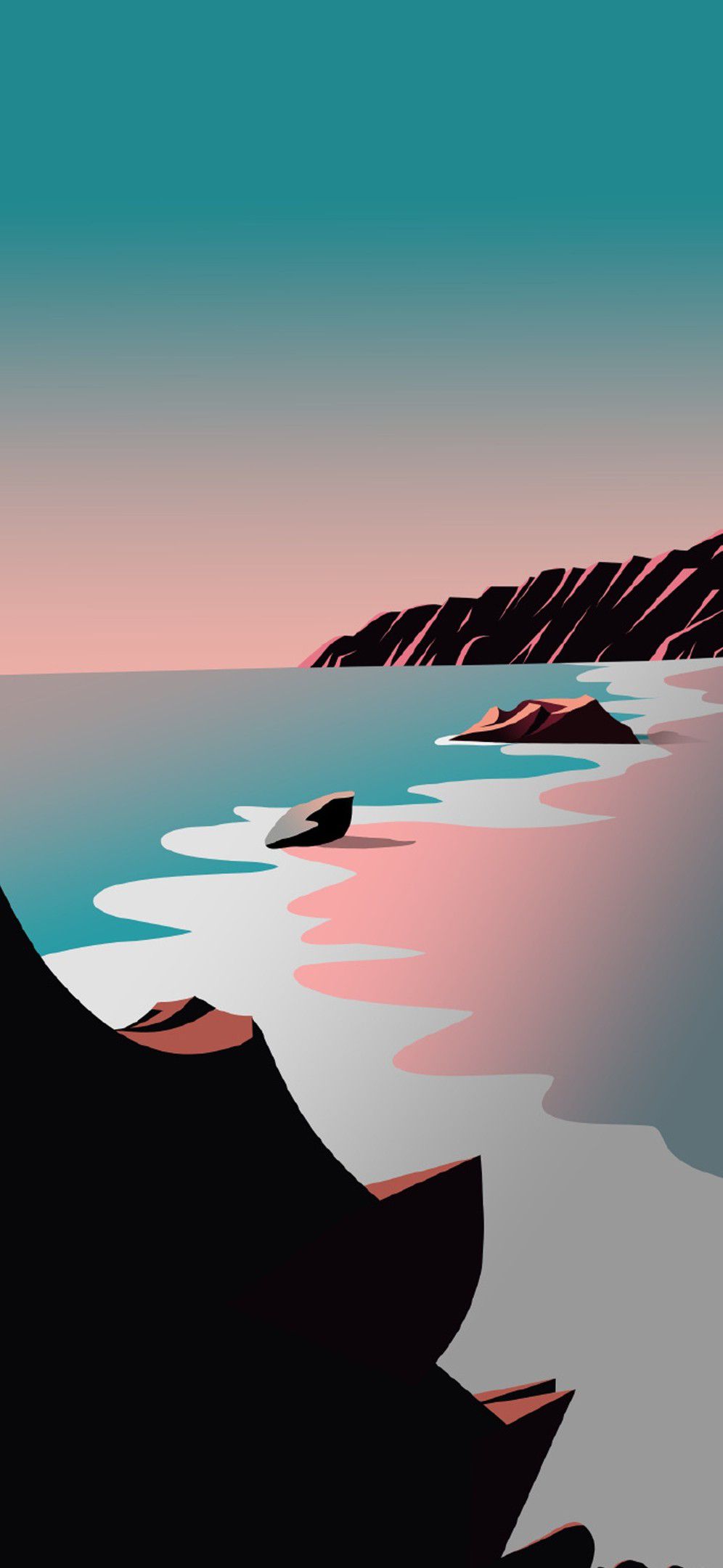 Surreal Coastal Landscape