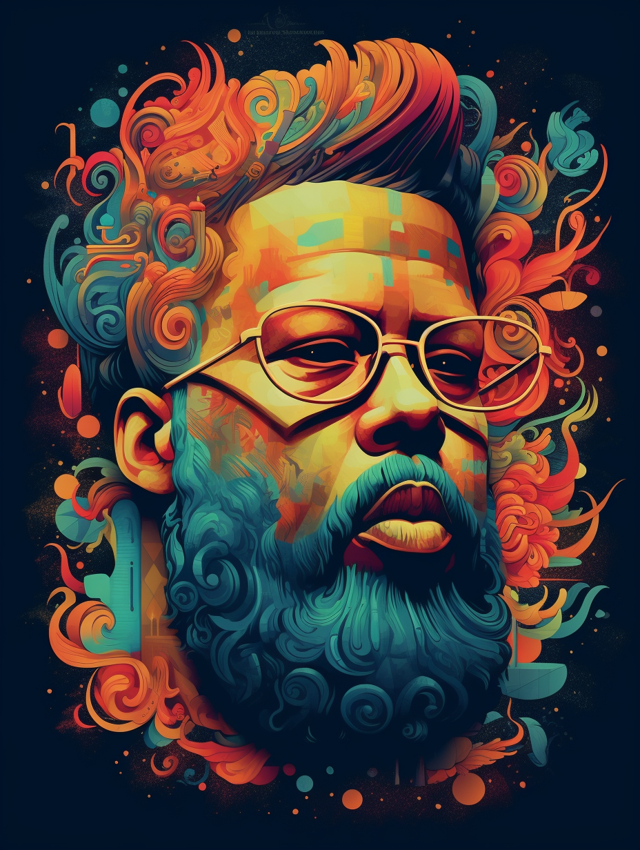 Colorful Abstract Portrait
