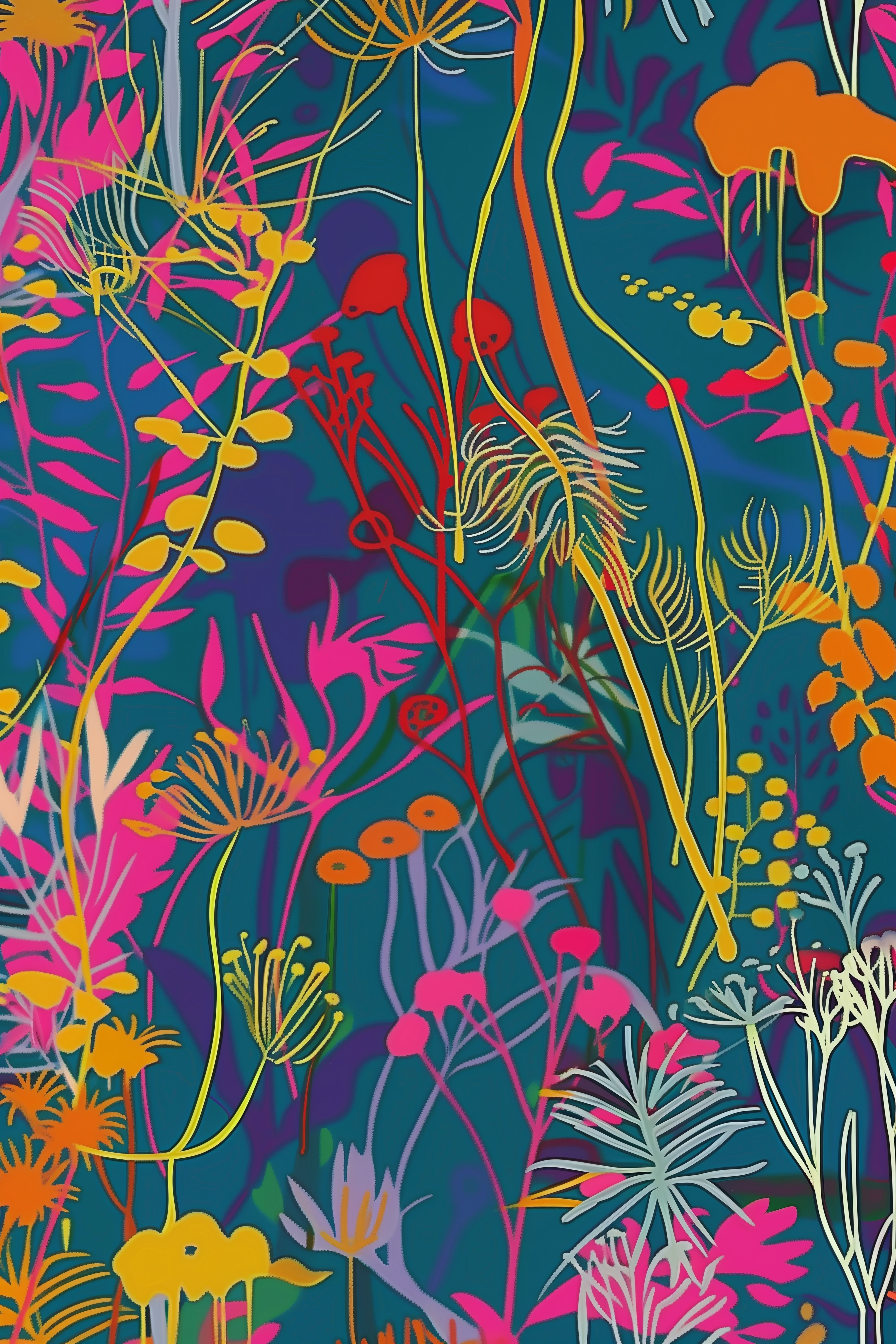 Abstract Floral Jungle