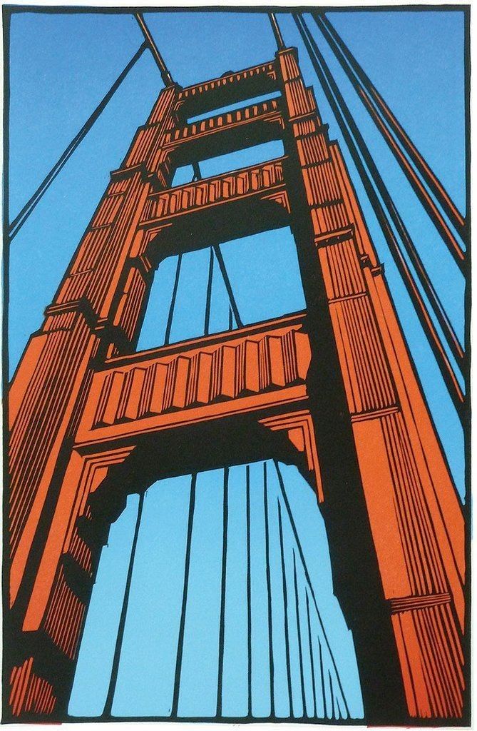 Golden Gate Bridge Abstract