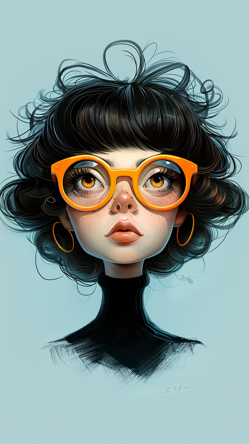 Giant Glasses Girl