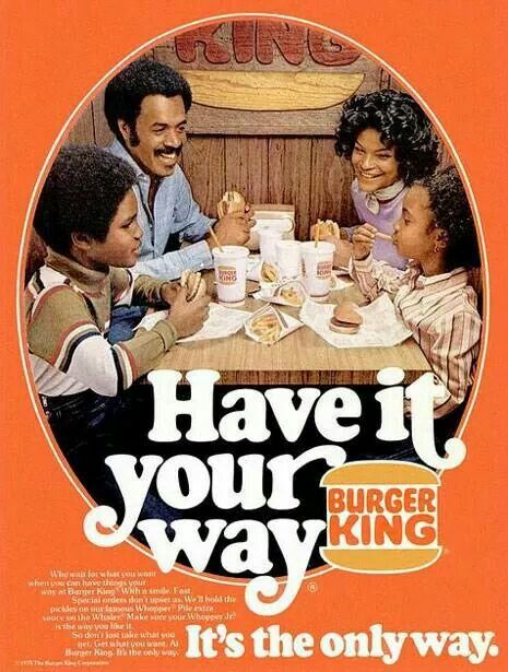 Burger King Ad from the 70s