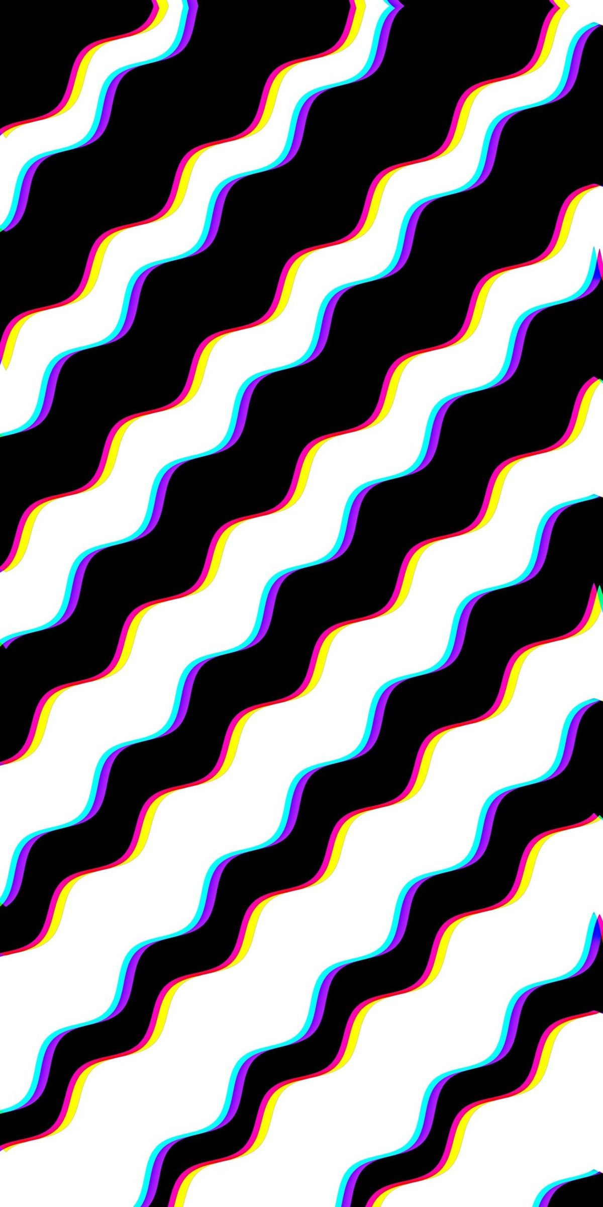 Wavy Lines on Black
