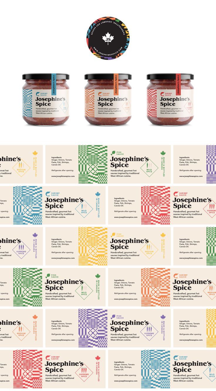 Josephine's Spice Packaging Design