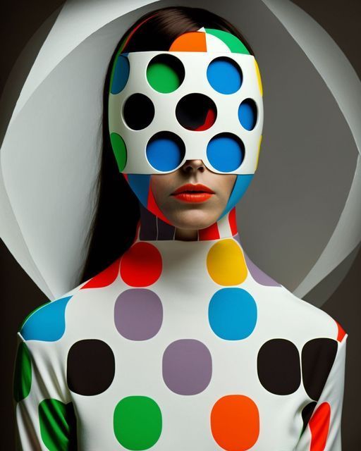 Polka Dot Masked Woman