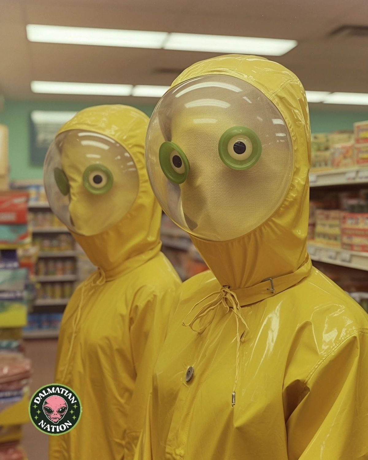 Aliens in Yellow Raincoats