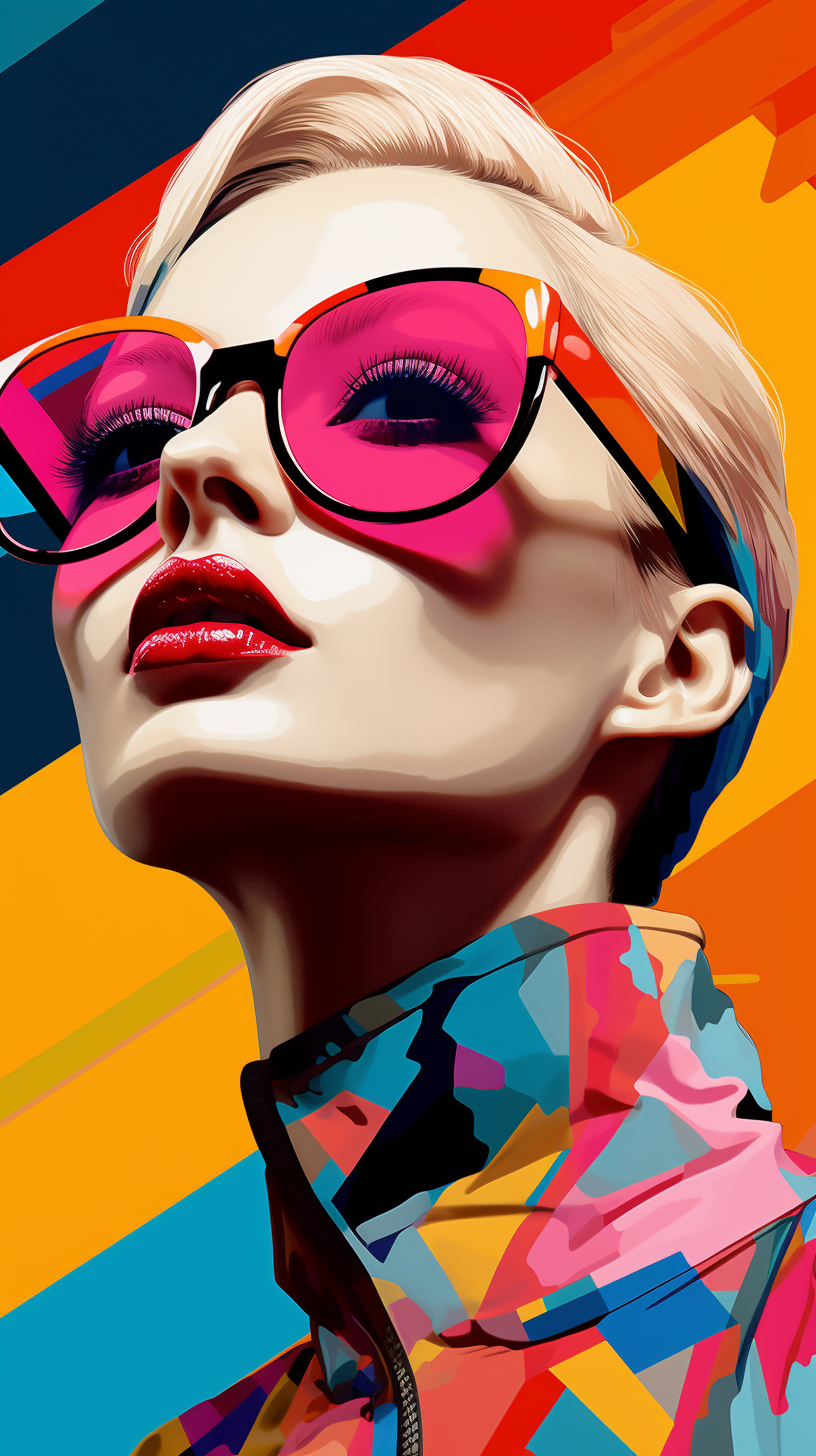Colorful Pop Art Portrait
