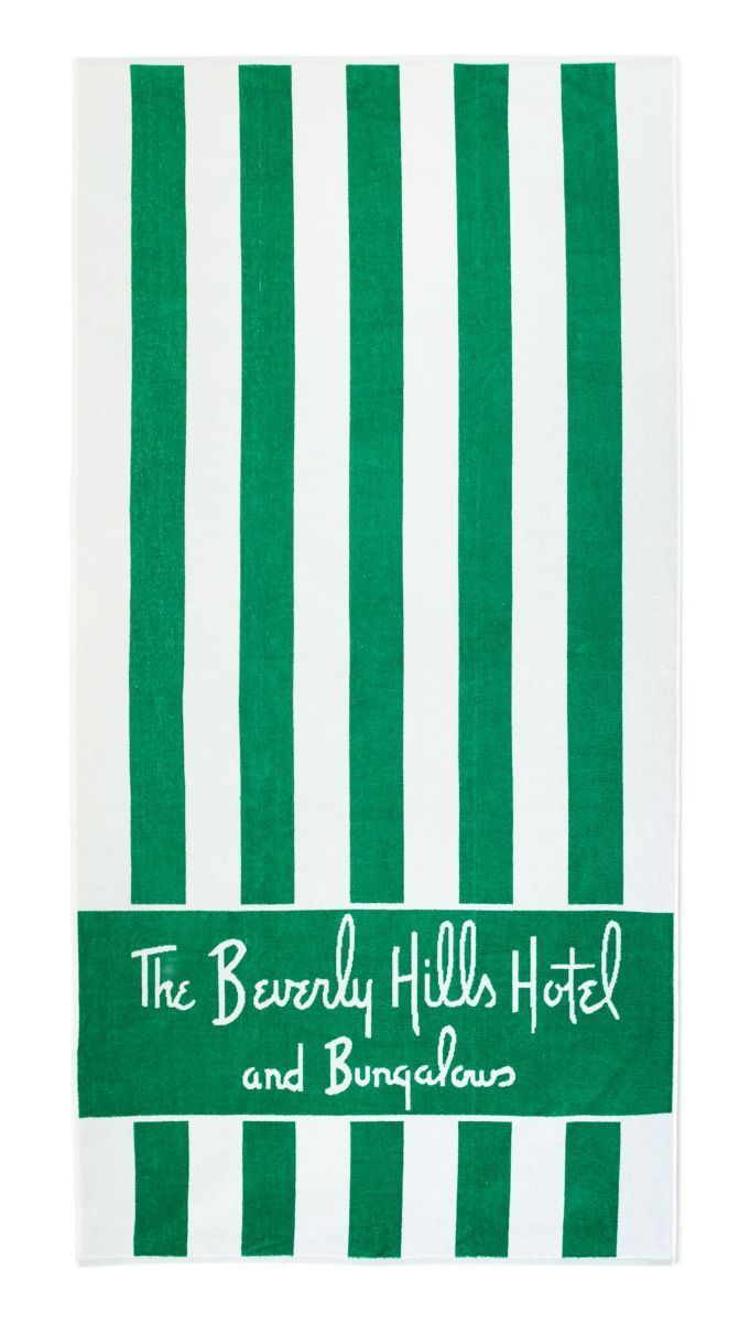 Beverly Hills Hotel Striped Towel