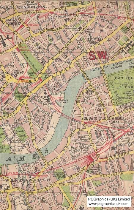 Vintage London Map