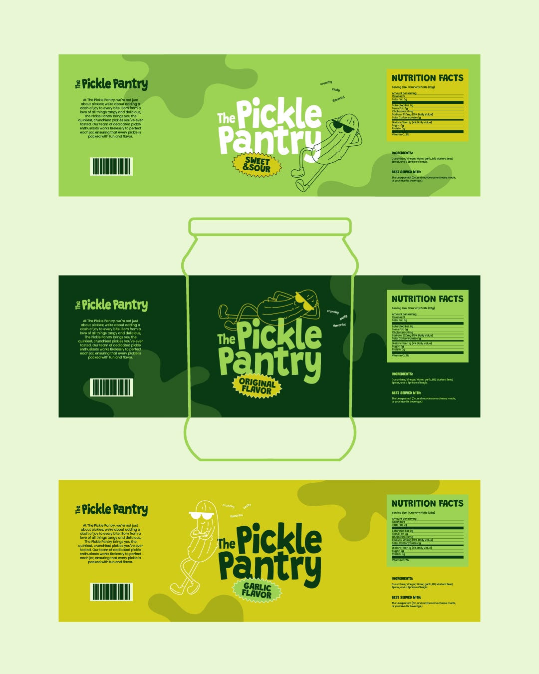 Pickled Pantry Label Design