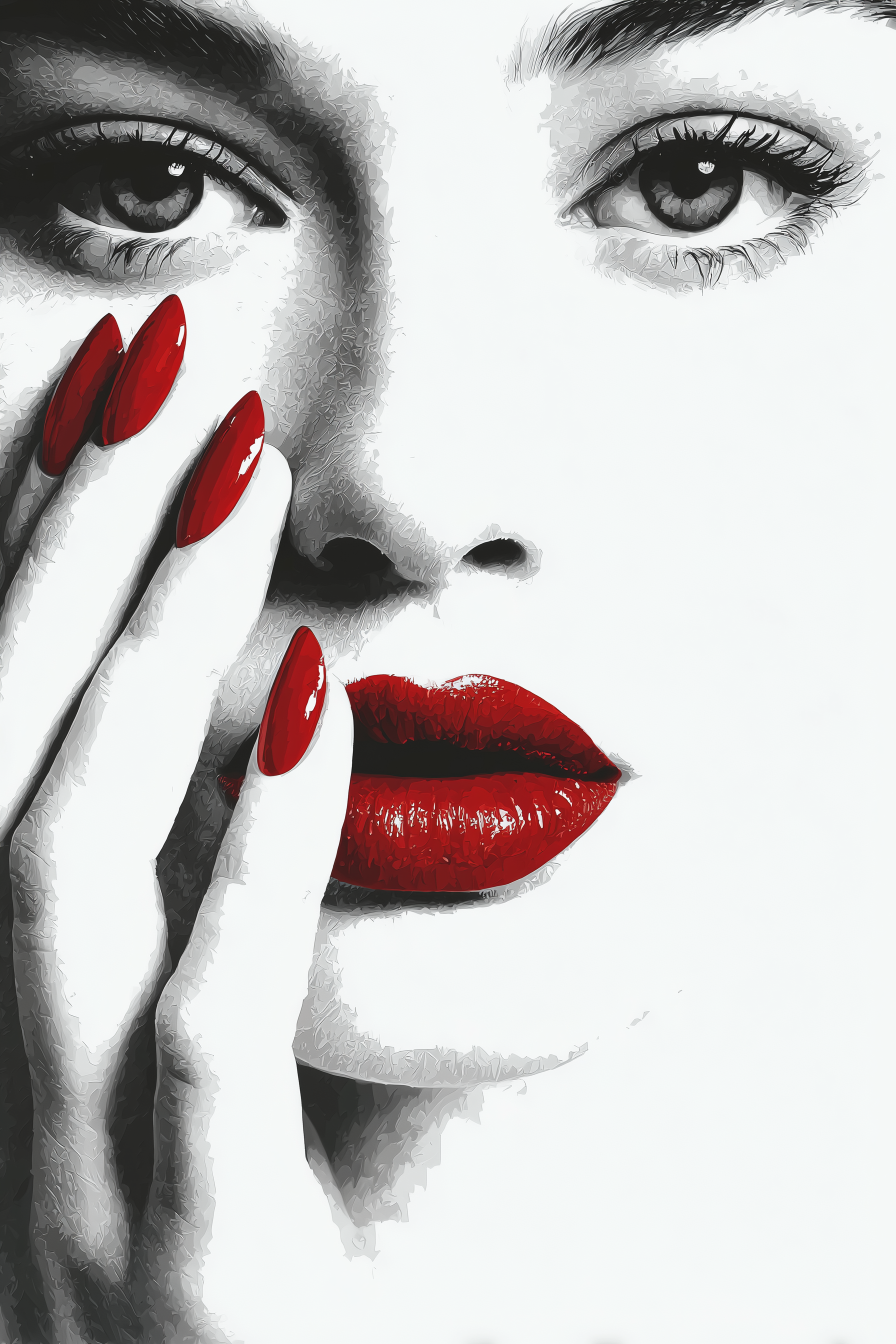 Red Lips and Nails