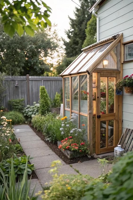 Cozy Backyard Greenhouse