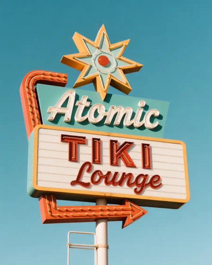 Atomic Tiki Lounge Sign