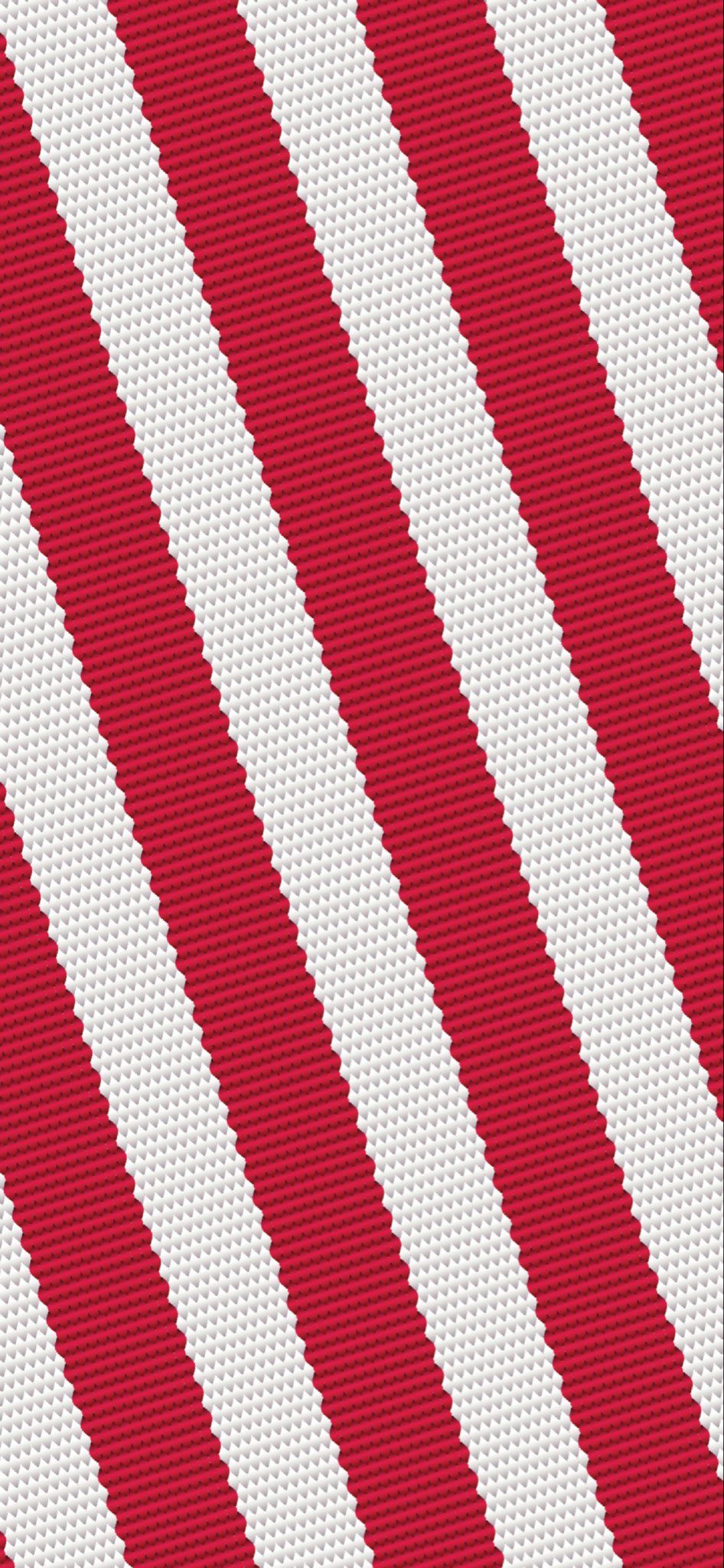 Red and White Diagonal Stripes