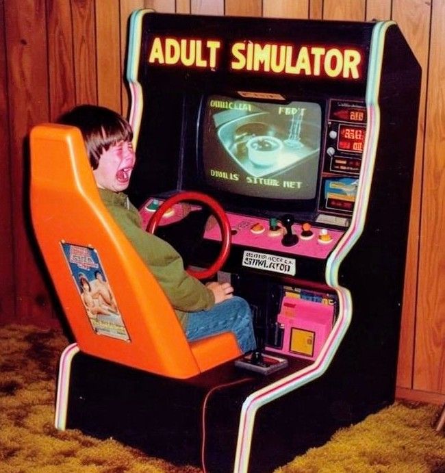 Child in Adult Simulator Arcade Game