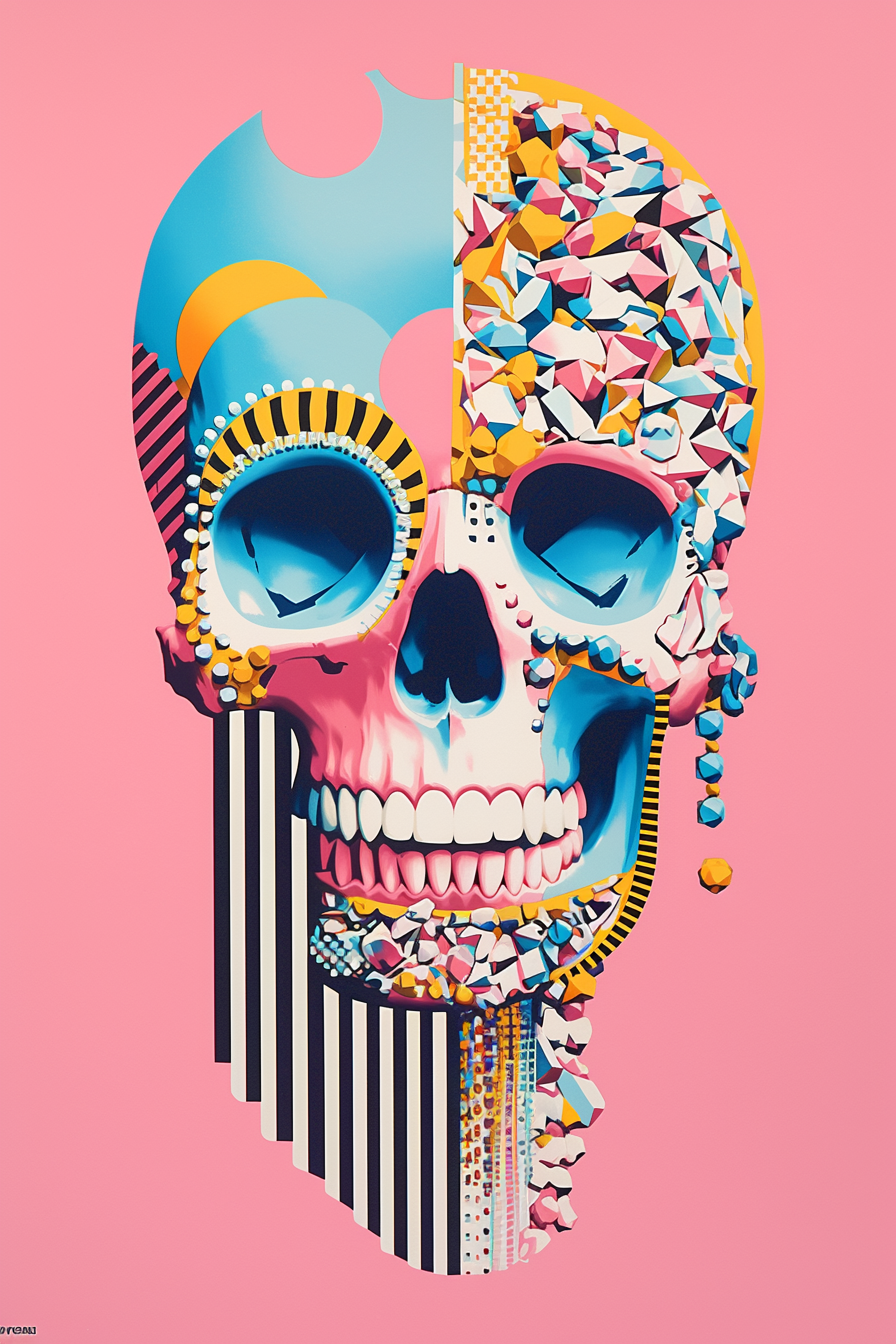 Colorful Candy Skull