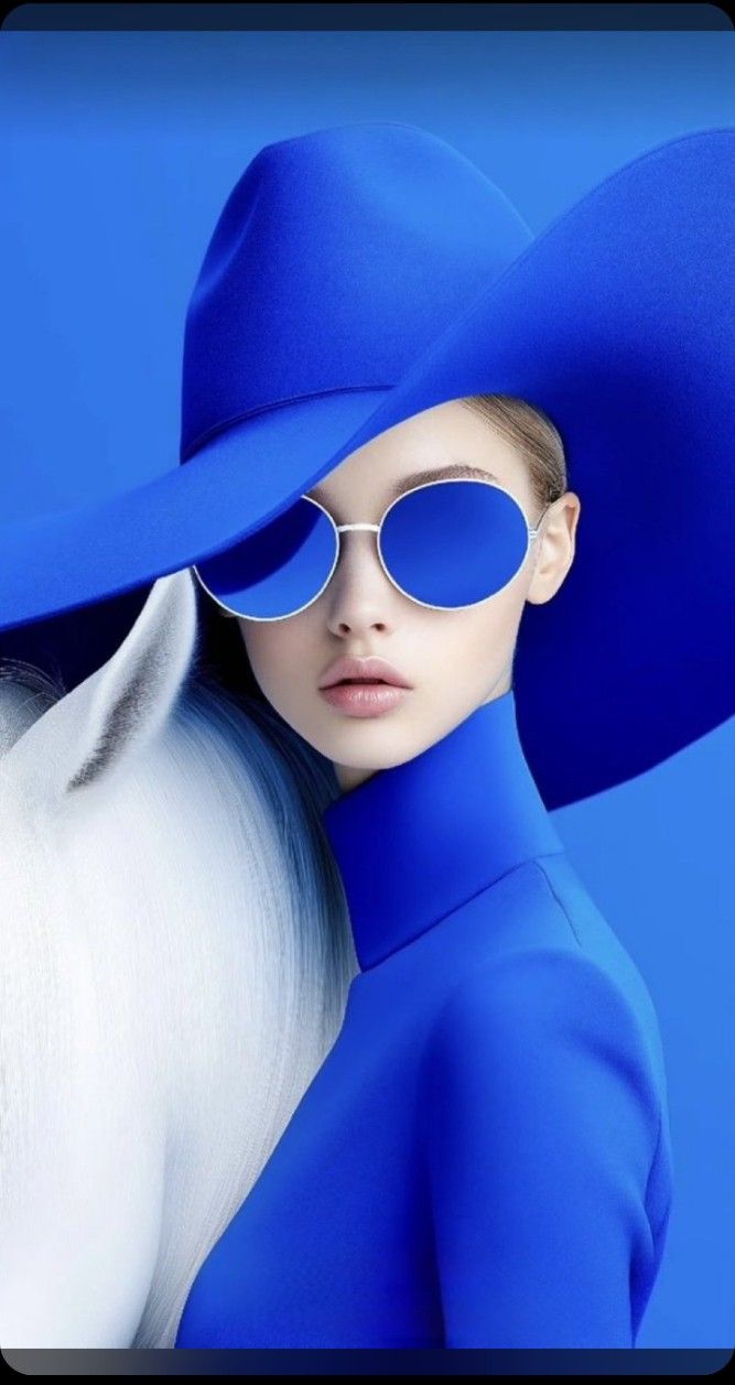 Blue Fashion Statement