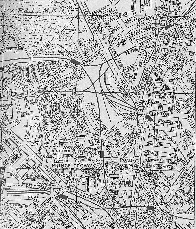 Vintage London Street Map