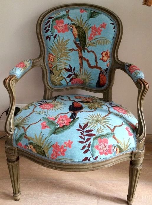 Vintage Floral Armchair