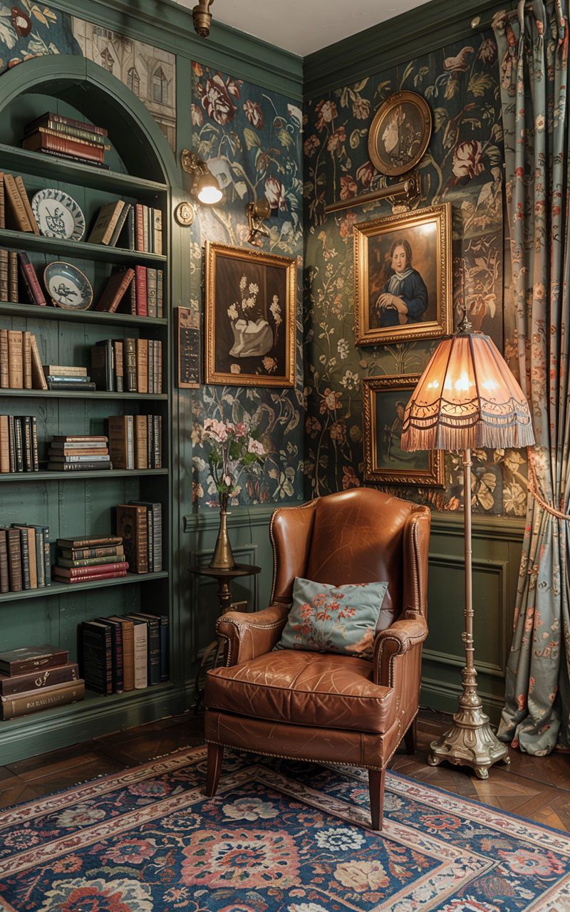 Cozy Vintage Library