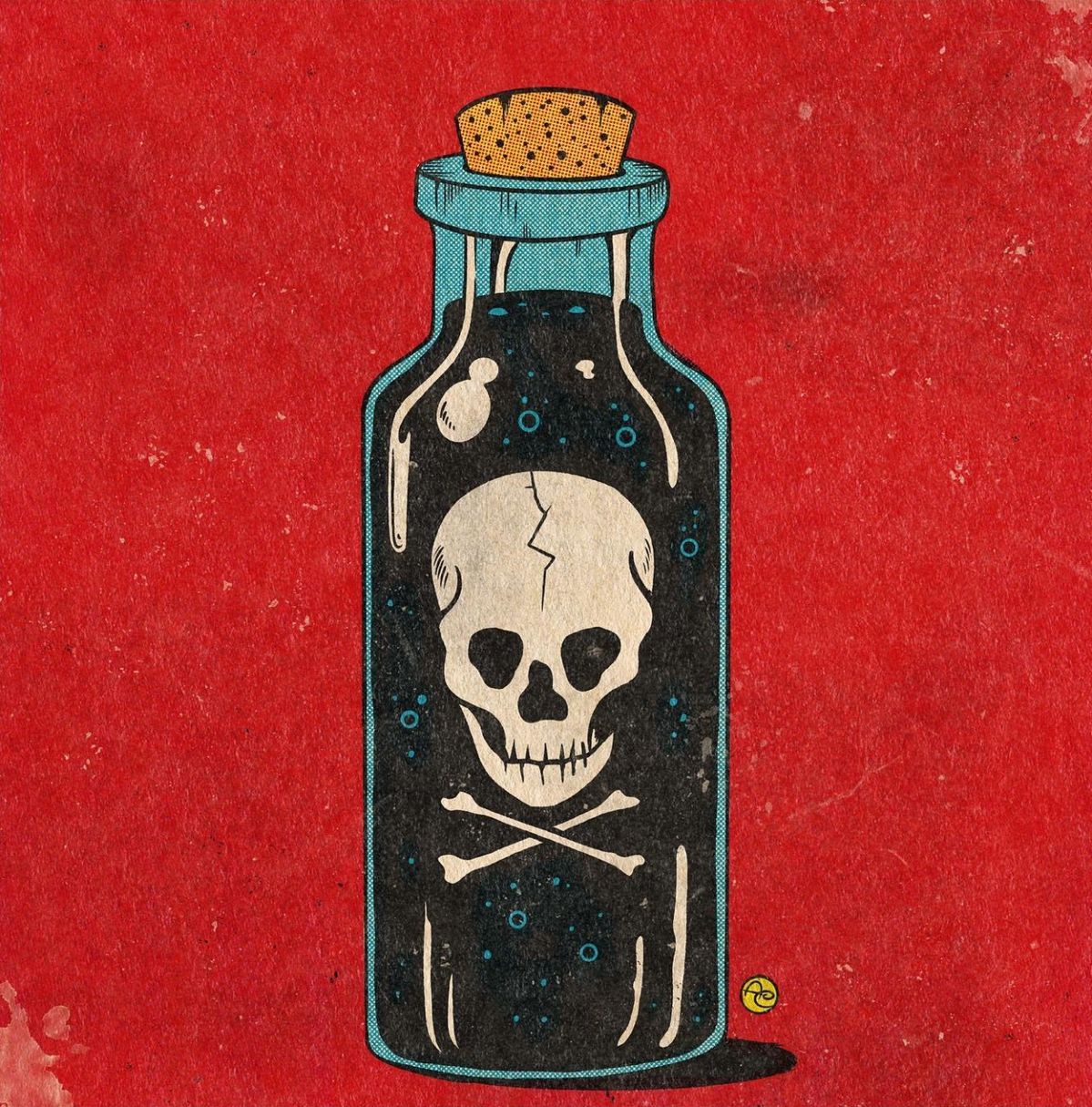 Skull Poison Bottle