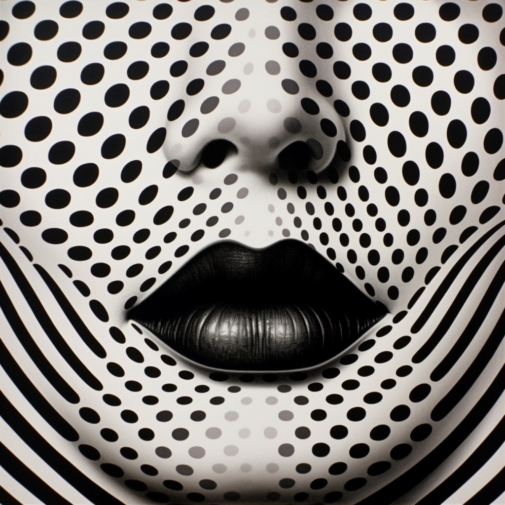 Abstract Dot Pattern Face