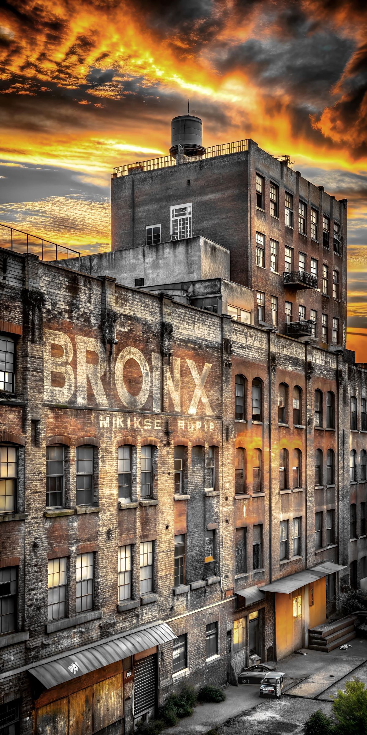 Bronx Sunset Graffiti