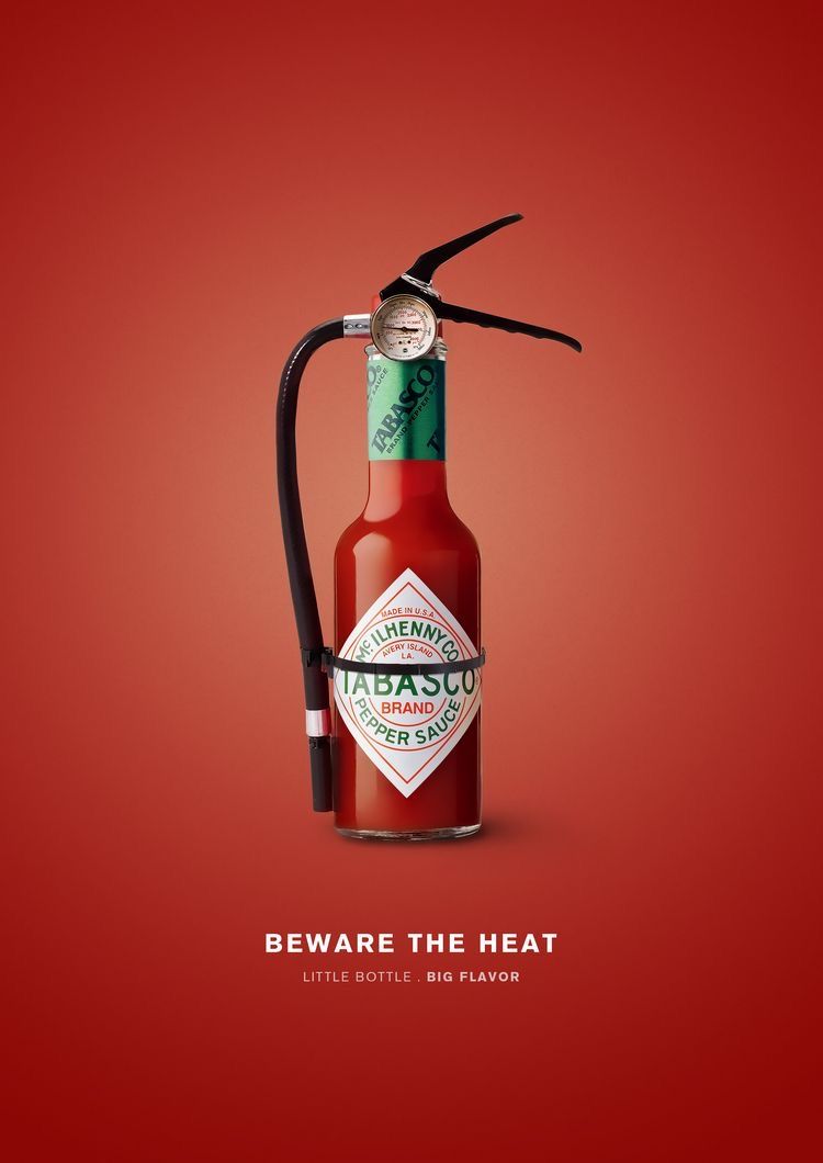 Tabasco Bottle as Fire Extinguisher